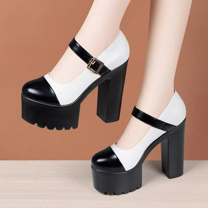 Funki Findz | Shoes | Women's Two Toned Platform Mary Janes