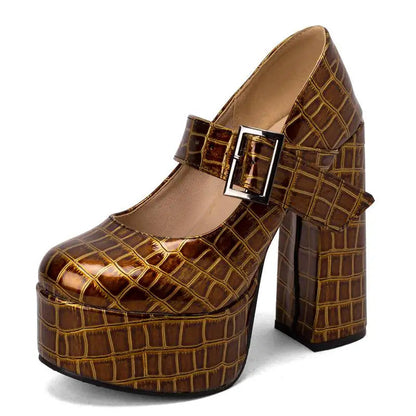Funki Findz | Shoes | Women's Super-High Mary Jane Platforms