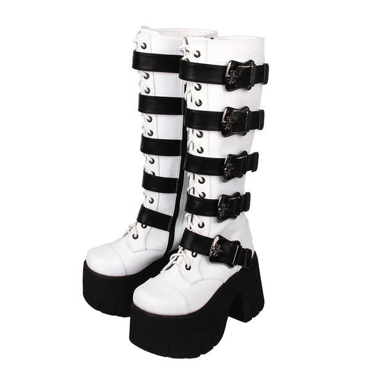 Funki Findz | Boots | Women's Harajuku Wide Buckle Boots