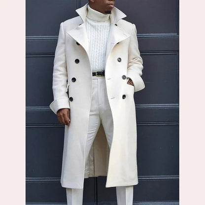 Funki Findz | Jackets | Men's Smart Double Breasted Dress Coat