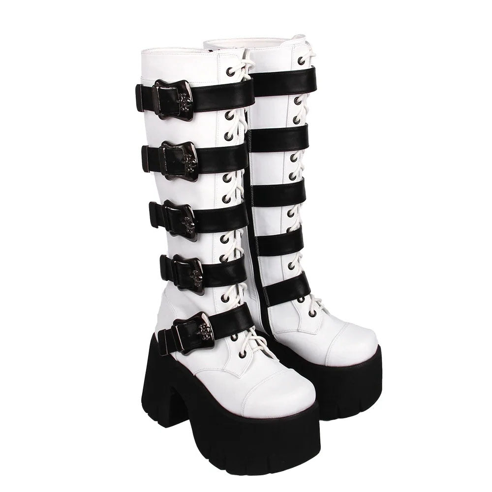 Funki Findz | Boots | Women's Harajuku Wide Buckle Boots