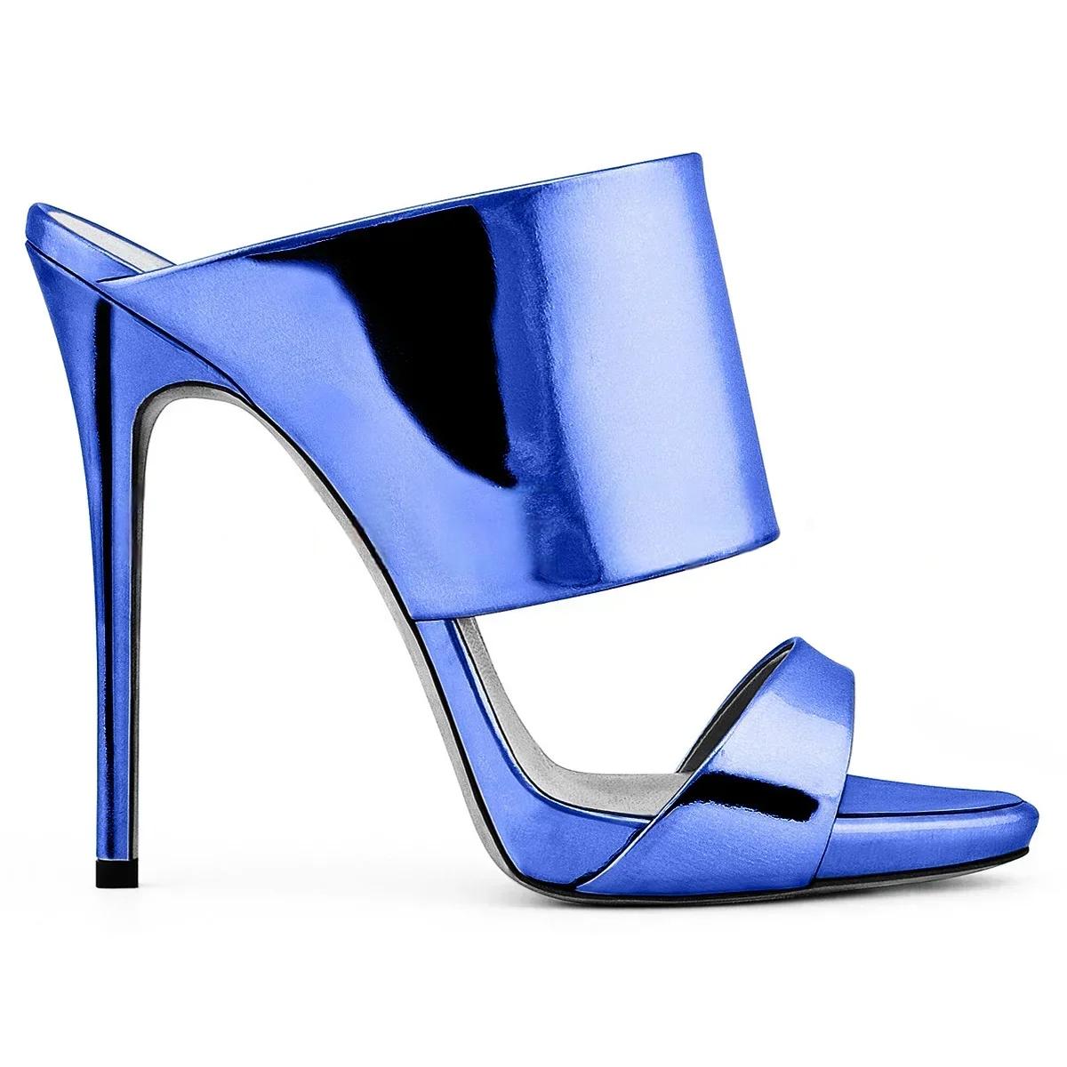 Funki Findz | Shoes | Women's Stylish Metallic High Heel Slides