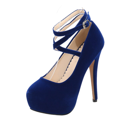 Funki Findz | Shoes | Women's Super High Cross Strap Platforms