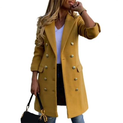Funki Findz | Jackets | Women's Military Style Buttoned Overcoat