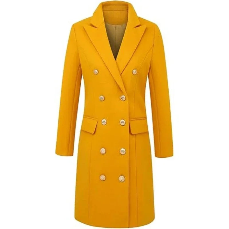 Funki Findz | Jackets | Women's Military Style Buttoned Overcoat